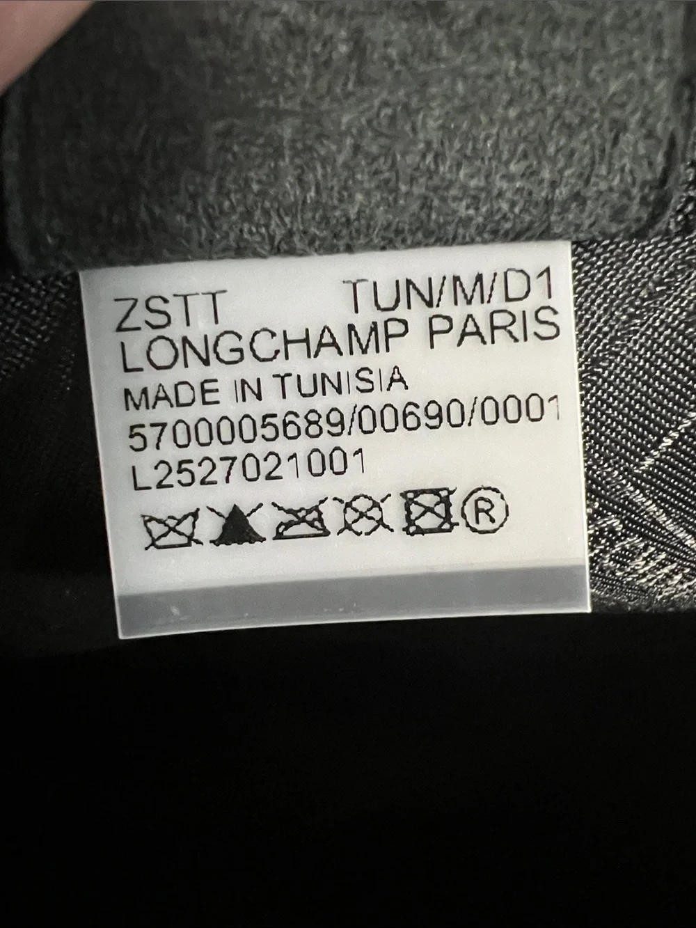 Longchamp Black le foulonne Leather Zip Cosmetic Case